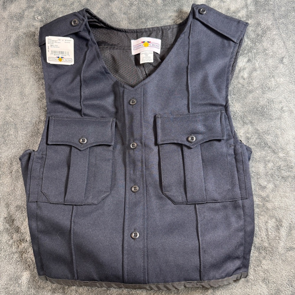 Flying Cross Aeroshell Cover Vest F1 FC1000VC LAPD Navy Blue Small Reg New